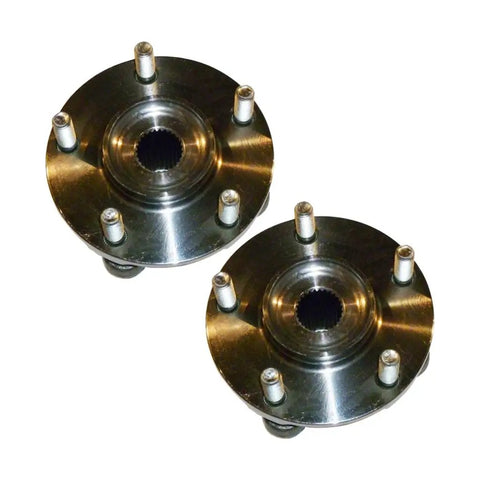 Front Wheel Hub Assembly Pair For Mitsubishi Lancer 2003 2004 2005 2006 With Ball Bearing Type 5 Studs 27 Spline Front Hubs
