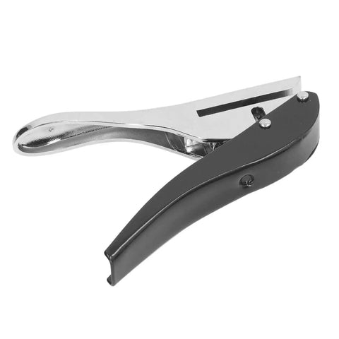 Heavy Duty Metal Hole Punch 3mm Single Hole Puncher, 25 Sheets Capacity, handheld black and silver tool for office, DIY, and crafting