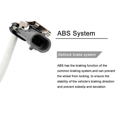 Close-up of ABS system cable for Front Wheel Hub Bearing Assembly 513121 Fit Chevy Buick Cadillac with text description