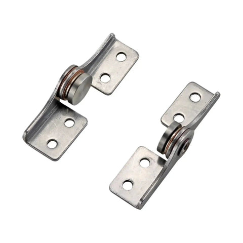 Pair of 304 stainless steel rotary shaft torque hinges with L-shaped brackets and mounting holes.