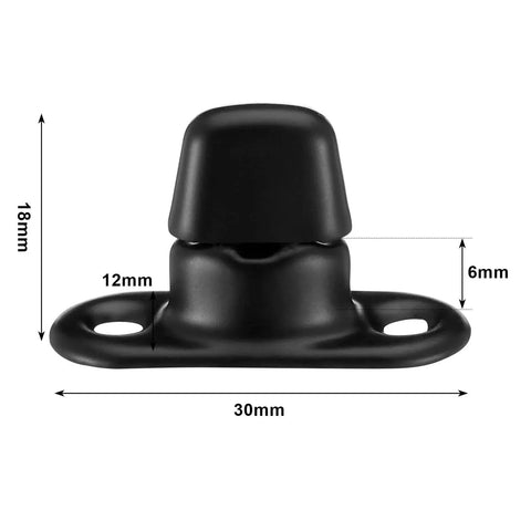 Close-up of twist lock fastener from Canvas Twist Lock Fastener Kit 20 Sets With Turn Button Fasteners Eyelet And Stud Mounting Screws.