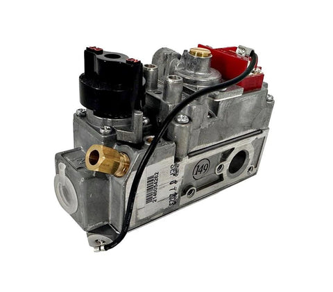 Pellethead Dexen 200-D Replacement 6003 Series millivolt natural gas valve; metal body with brass inlet and black electrical connector