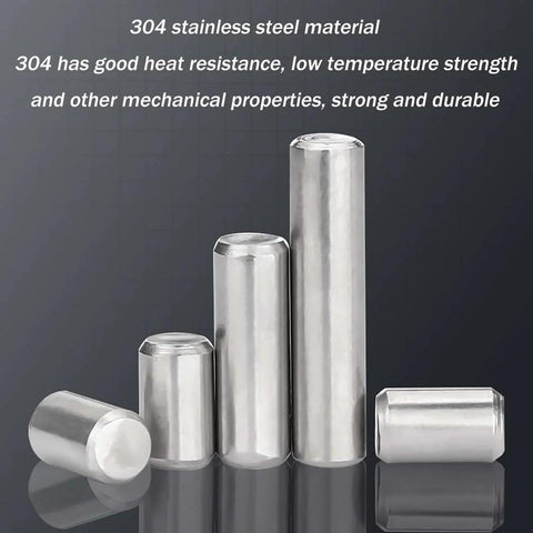 304 Stainless Steel Dowel Pins Set Of 100, Precision Ground Solid Metal Rods For CNC, Machinery, Fixtures, Mold Fastening And Woodworking Projects, For DIYers And Pros, High Precision Fit And Durable Hardware (1x5)