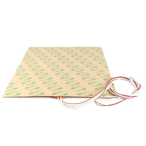 Beefed Up Silicone Heated Bed Mat For 3D Printers 120V 750W With NTC 100K Thermistor No Hole 300x300mm with power cords