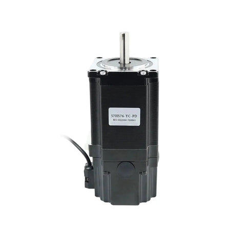 CWCKDJDH 2-phase NEMA 23 stepper motor with protruding shaft and black housing