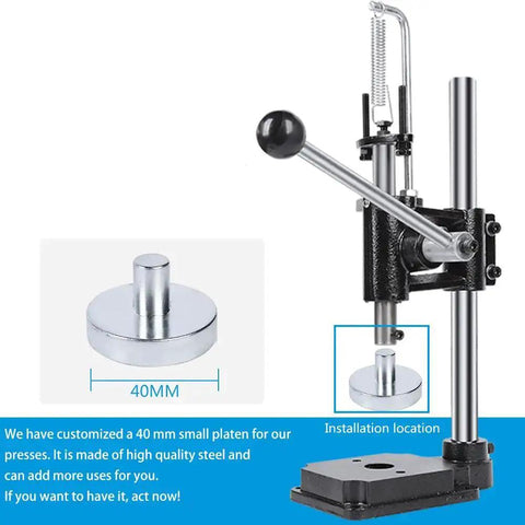 Heavy Duty Leather Hole Puncher Hand Punch Manual Press With Ductile Iron Base Arbor Press