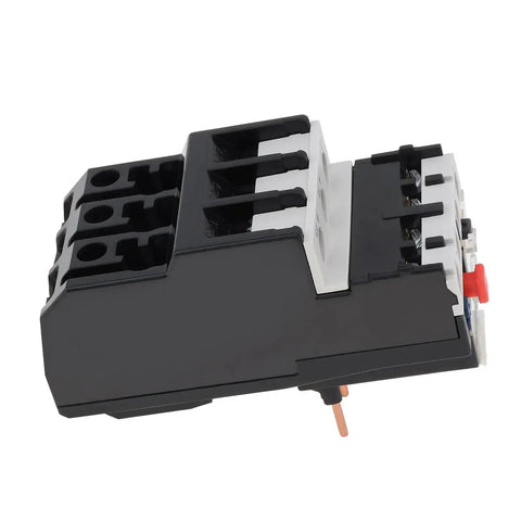 Side view of JR28-D3 Thermal Overload Relay For Electric Motors, showing phase break protection and connector slots