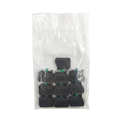 10 Pack Single Contact Block Silver Alloy Screw Clamp Terminal 1NO For Electrical Panels And Control Circuits Black Finish