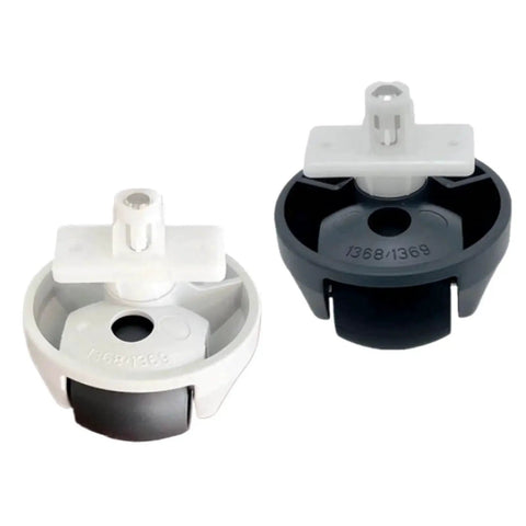 Omni Directional Front Caster Wheel Replacement For Roborock Q7 Max S5 Max S6 Pure S6MaxV S7 MaxV Ultra, gray and white wheels