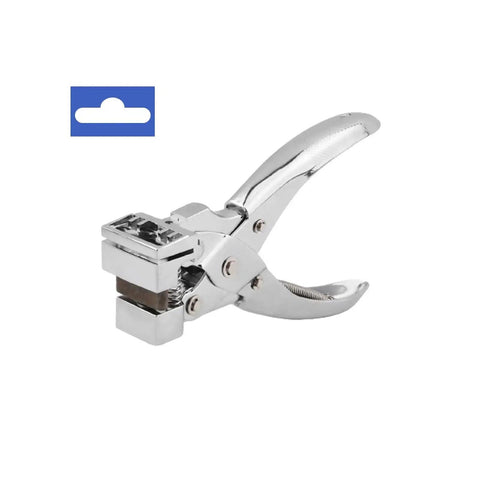 Handheld T Slot Hole Punch For DIY Crafts With Non Slip Grip Aircraft Style Euro Slot Punch T Hook Clamp Pliers Cutter, chrome-coated