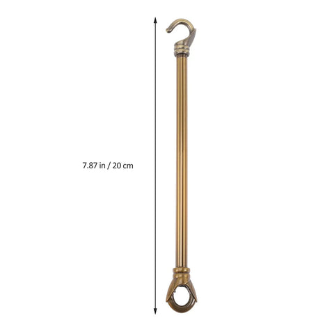 Chandelier Load Bearing Downrod With Hooks, 9.45 Inch Ceiling Light Support Tube, Replacement Hanging Rod For Pendant Lamps