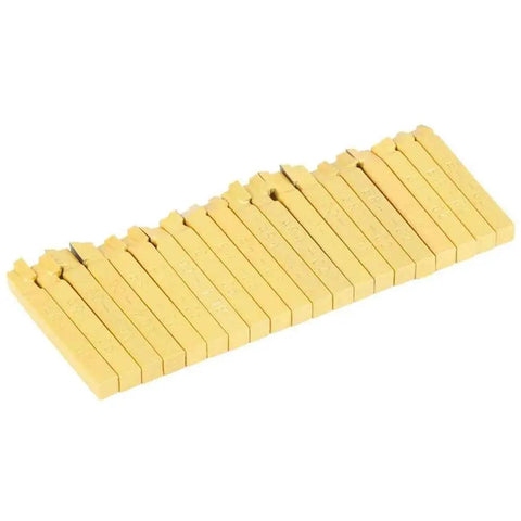 Pro Grade Twenty Piece One Quarter Inch Carbide Tipped Lathe Tool Set For Metal Turning Boring And Chamfering With Cemented Carbide Bits