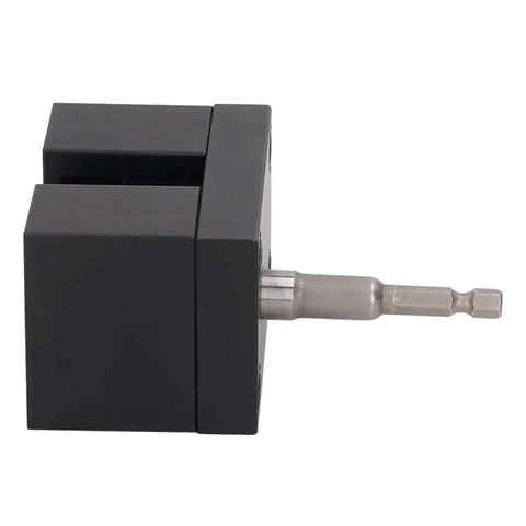 Side view of Portable Impact Power Assisted Crimper for duct and pipe with high speed steel expander and universal hex shank.