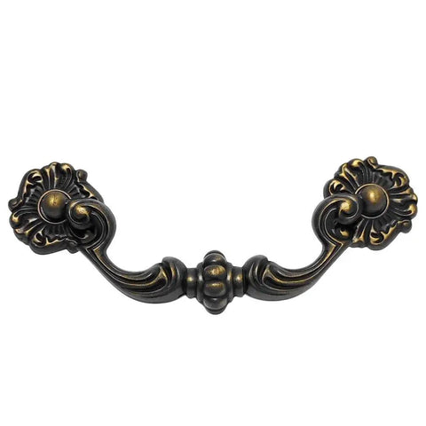 10 Pack 4.5 Inch Center To Center Bail Drawer Pull Antique Brass Swing Dresser Handle Vintage Style Zinc Alloy Durable Hardware