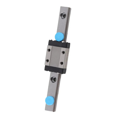 Beefy 9mm Linear Rail Kit With Mini Bearing Steel Slide Rail And Block 100mm Length 4 Point Load Bearing Design Ball Retainer Lubrication System