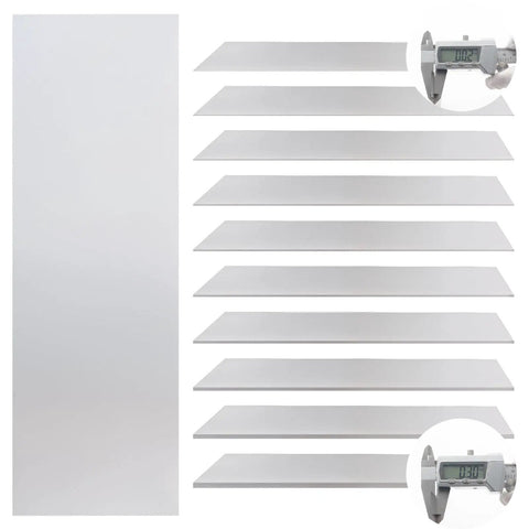 60 Piece Shim Stock Assortment 2 Inch Wide By 6 Inch Long Metal Shims For Leveling And Gap Filling 304 Stainless Steel Thin Strips