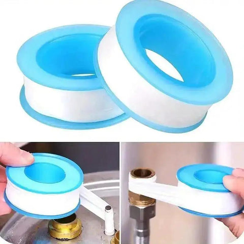 Plumbing Pro Thread Seal Tape For Leaks, PTFE Pipe Sealant Tape For Water Lines, Half Inch Thread Seal, Leak Proof, Durable And Flexible, 10 Roll Pack