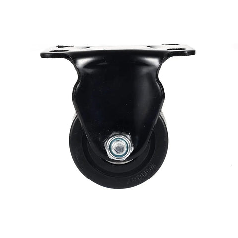 Front view of 2.5 Inch Heavy Duty Polyurethane Caster Wheel from Pack Of 4, Solid Core, for carts and trolleys, rigid fixed or swivel options.
