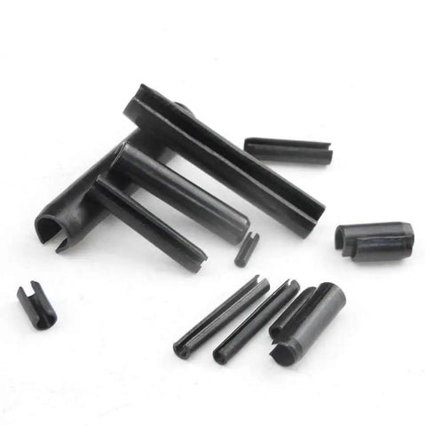 390 Pieces 13 Kinds M1.5 M2 M2.5 M3 M4 M5 M6 Steel Split Dowel Roll Pins Kit Slotted Spring Pins shown in assorted sizes