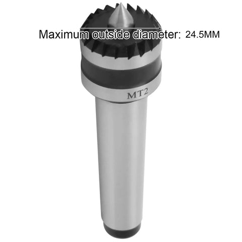 Beefy MT2 Live Tailstock Center For Lathe Projects, Rotary Morse Taper Tool Shaft, Metal And Wood Turning Center With Rugged Bearing