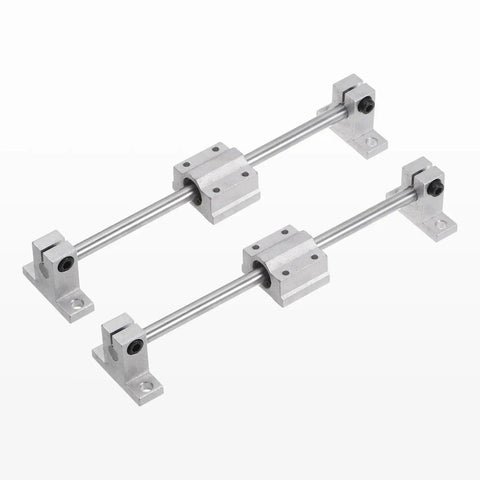 2 Pack 10Mm By 350Mm Linear Motion Rods Hardened Chrome Plated HRC50 For 3D Printers DIY CNC Smooth Glide Ball Bearing Steel Shafts
