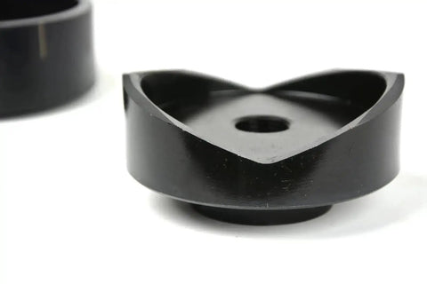 Close-up of a steel die component for Three Inch Deep Draw Conduit Punch And Die For Hydraulic Knockout Driver, showing the inner cutting edge.