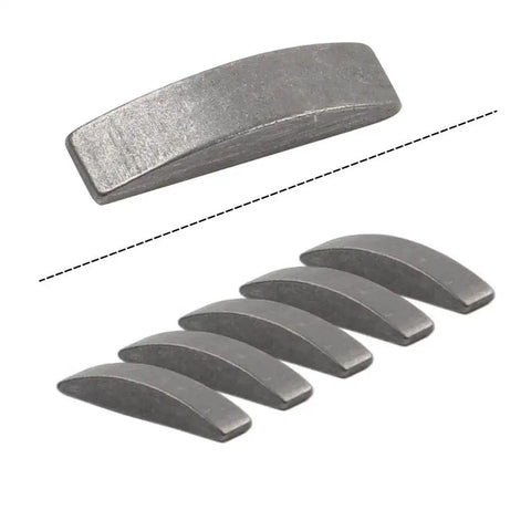 Woodruff Semicircle Keys 5 Pack Gray Iron For Chinese GY6 Scooters 50cc 80cc 139QMB Snug Fit Durable Iron For Jonway JMSTAR Roketa Sunl Tank