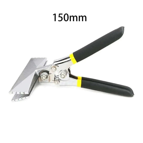 Sheet Metal Bending Pliers Hand Seamer Pro Grade Wide Jaw For 80mm Elbow And 150mm Straight Bends, black ergonomic grip