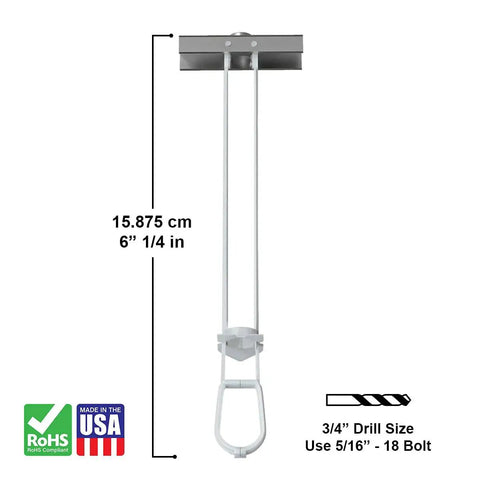 SnapToggle Be Toggle Anchor Zinc Plated Steel Channel For 3/8 To 2-1/2 Grip Range In Hollow Walls For 5/16-18 UNC Fasteners Pack Of 25