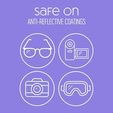 SmudgeGuard Lens Wipes 100 Count For Glasses Cameras Non Scratching safe on anti-reflective coatings icons