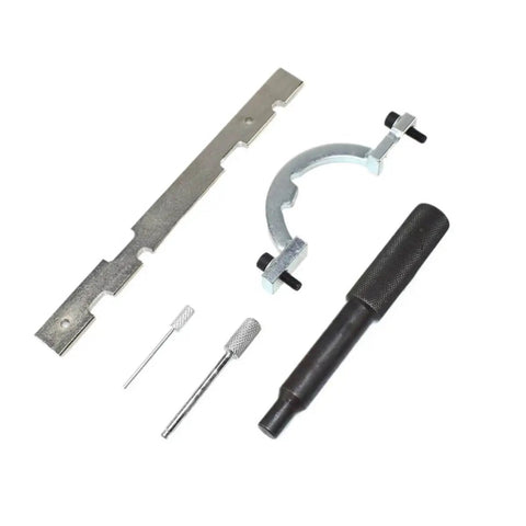 Petrol Engine Locking Timing Tool Kit 12 16V Chain Alignment Set For Opel 1.0 1.2 1.4, featuring metal components and ergonomic handle.