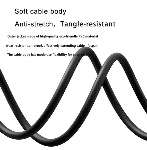 Soft, flexible PVC body of M12 4 Pin Right Angle Connector Cable A Code Male To Female Plug IP67 Waterproof 250V 4A
