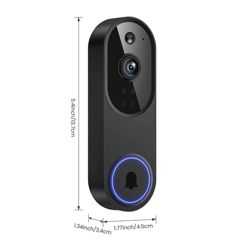 Doorbell Camera M52 Outdoor Indoor 1080 HD Night Vision With Four Infrared Lights 120 Degree Wide View Motion Detection Alerts Smartphone App Wireless Security Camera With Optional Cloud Storage