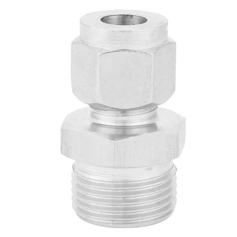 304 stainless steel pipe fitting with M20x1.5 thread and 8 mm diameter compression union connector
