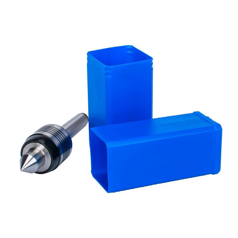 MT2 Live Center 2MT 60 Degree Morse Taper Precision Lathe Center with blue protective case