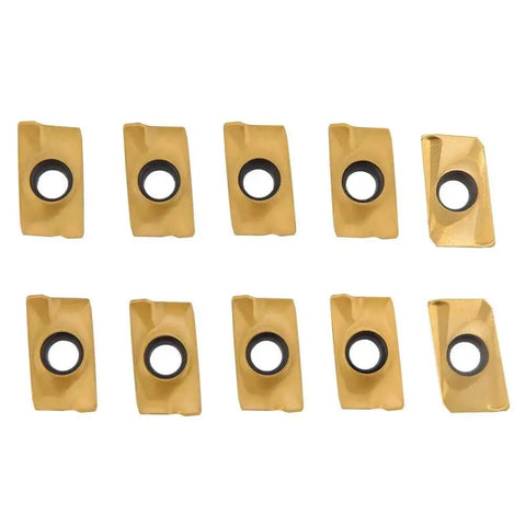 10 APMT1604 carbide inserts for Face End Mill Set With High Speed Carbide Indexable End Mills 50mm Diameter, 22mm Bore