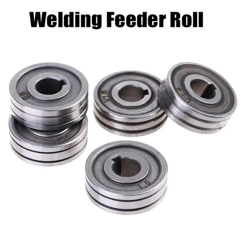MIG/MAG welding feeder roller wheels set; knurled steel drive wheels for 0.6/0.8/1.0 mm wire, 4 pcs