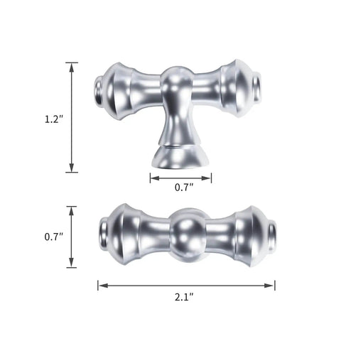 Polished Chrome Cabinet Knobs 10 Pack For Cabinets And Drawers Dresser Hardware Zinc Alloy Pulls Smooth Touch Easy Install