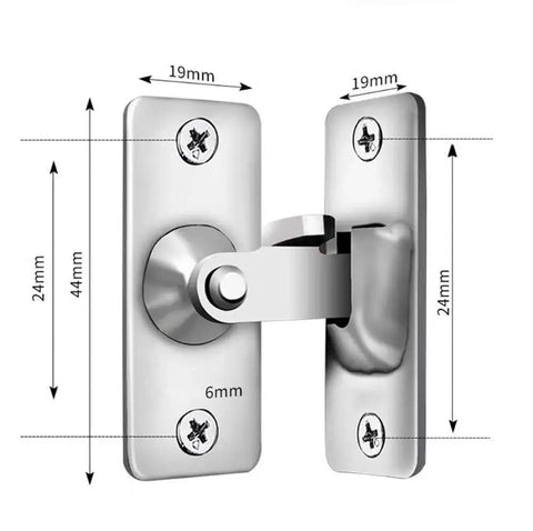 90 Degree Right Angle Gate Latches For Barn Doors Windows Garden Gates Cabinets And Sliding Doors Durable Stainless Steel