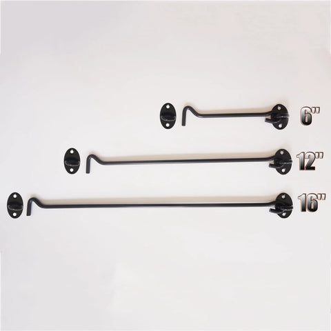 16 Inch Barn Door Hook And Eye Latch Set Heavy Duty Stainless Steel Privacy Lock No Brainer Install For Fence Shed Door