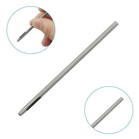 Pro Grade Eyelet Punch Die Set With Base And Column 2 mm steel rod tool detail view