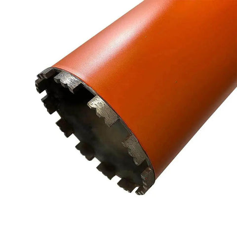 6 Inch Wet Diamond Core Drill Bit For Concrete And Masonry With One And A Quarter Inch 7 Threaded Arbor Aggressive 30-40 Grit