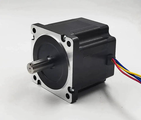 Beefed Up Nema 34 Stepper Motor Five Point Five Amps Four Point Five Newton Meters 637 Oz In 80mm Length for CNC machines