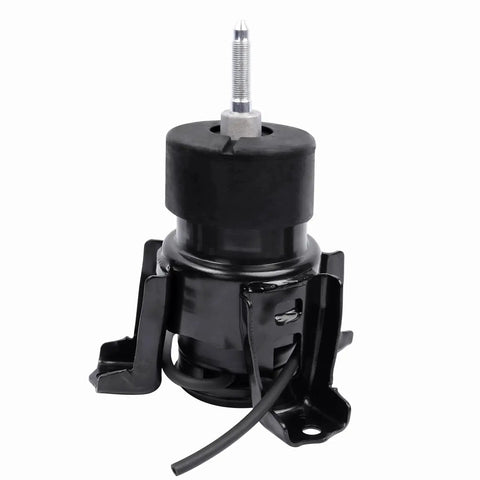 Close-up of a black mount from the Beefed Up Engine And Transmission Mount Kit For Nissan Altima 2007 Through 2012 3 5L And Maxima 2009 Through 2014 3 5L Auto CVT Replacement Set Of 5 Premium OE Quality Heavy Duty Mounts