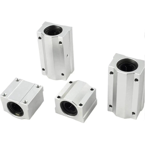 4 Piece Linear Bearings Kit Featuring SCS8UU SCS10LUU SCS16UU SC6 12 13 16 20 25 30 Motion Slide Ball Bearing Units shown