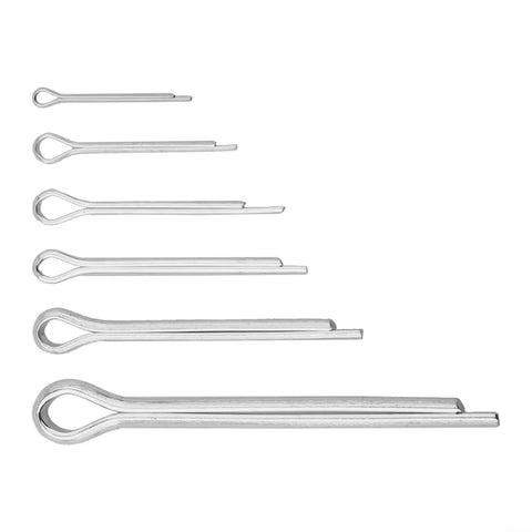 230 Piece 304 Stainless Steel Cotter Pins And Hairpin Pins Kit Built Tough With Six Sizes For Automotive Machinery Lawn Mower And Equipment Repair Needs For Any Job