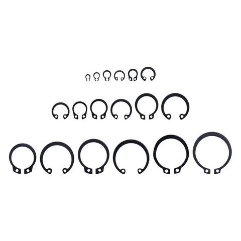 E Clip Assortment Kit 304 Stainless Steel 300 Pieces External Retaining Rings And C Clips For Automotive Machinery And DIY Projects