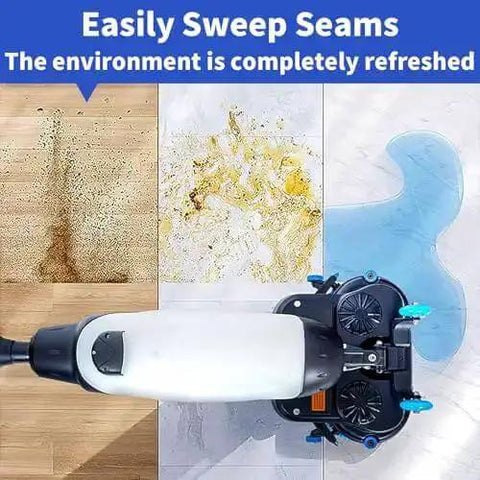 Lightweight 17 Inch Industrial Grade Commercial Floor Polisher With 240 RPM Buffer Dual Brush Heads on dirty floor