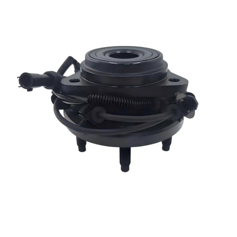 Front Rust Resistant Wheel Bearing Hub 4X4 Fit For Ford Ranger 2003 2009 Explorer 1995 2001 Explorer Sport 2001 2003 Mercury Mountaineer 1997 2001 With ABS Replacement 515052, front view with ABS sensor visible