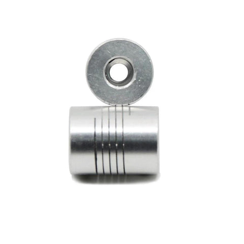 ReliaBot 2pcs flexible couplings, 5–8 mm bore, metal, for NEMA 17 shaft and T8 lead screw
